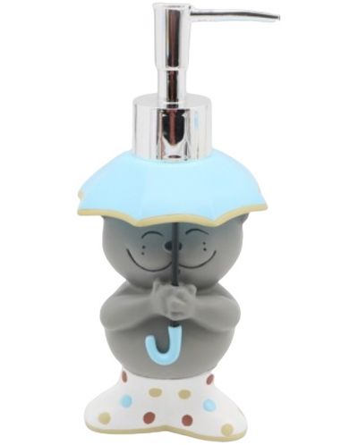 Dozator de săpun lichid pentru copii Inter Ceramic - Cat and Dog, 9 x 18.5 cm - 1