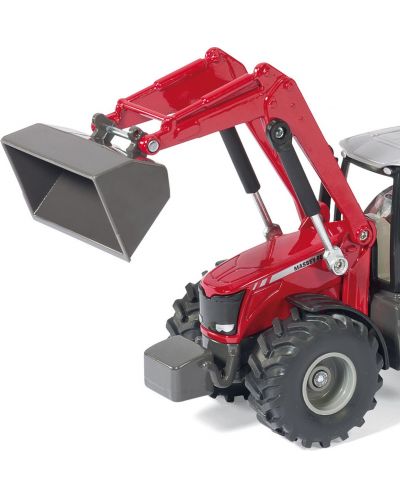 Toy Siku - Tractor Massey Ferguson cu încărcător frontal, 1:50 - 2