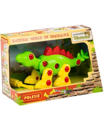 Constructor pentru copii Polesie Toys - Dinozaur Stegosaurus - 1