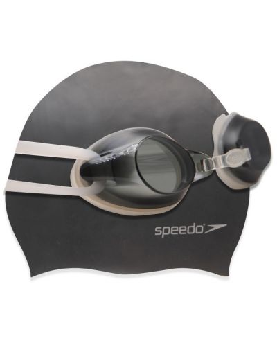 Set de înot pentru copii Speedo - șapcă și ochelari de protecție, negru - 2