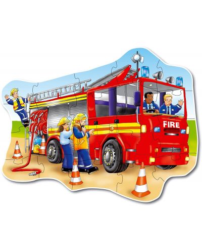 Puzzle pentru copii Orchard Toys - Masina de pompieri, 50 piese - 2