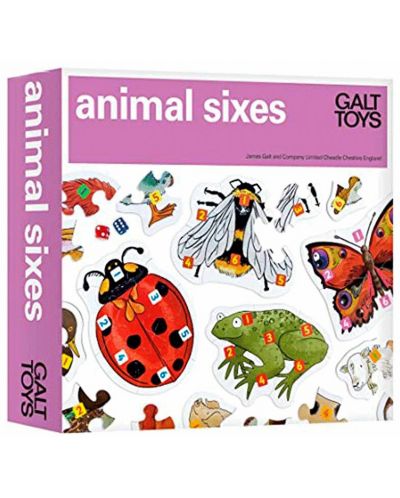 Galt Kids Puzzle Game - Colecționează animalele, 74 piese - 1