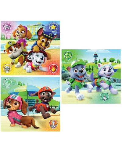 Puzzle pentru copii  Clementoni din 3 x 48 piese - Paw Patrol (opțiunea 2) - 2