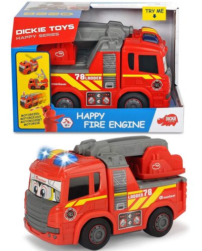 Jucarie pentru copii Dickie Toys Happy - Masina de pompieri - 4