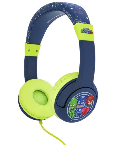 Căști pentru copii OTL Technologies - PJ Masks!, albastru/verde - 2