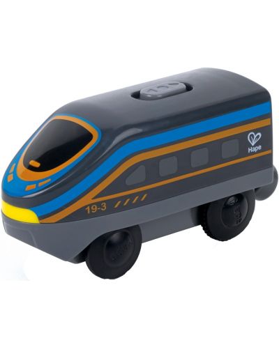 Jucărie pentru copii HaPe International - Locomotivă interurbană cu baterie, neagră - 1