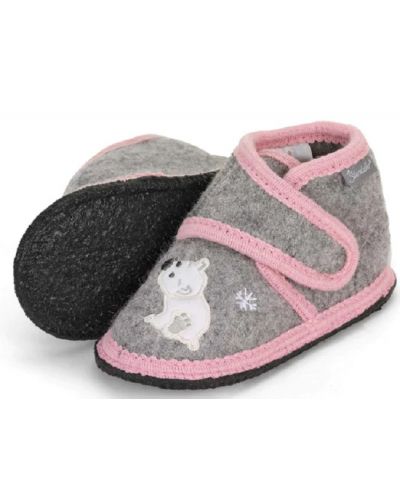 Papuci de lână pentru copii cu urs și pinguin Sterntaler - 21/22, 18-24 luni - 2