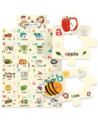 Joc pentru copii Headu Ecoplay - Alfabet urias cu litere si cuvinte - 2