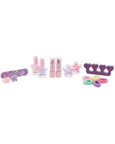 Set cosmetice pentru copii Martinelia - Shimmer Wings, oja pentru unghii si machiaj - 2