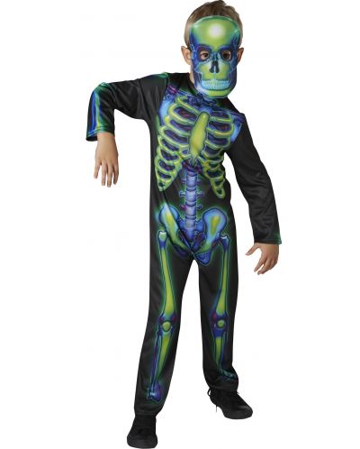 Costum de carnaval pentru copii Rubies - Neon Skeleton, mărimea M - 2