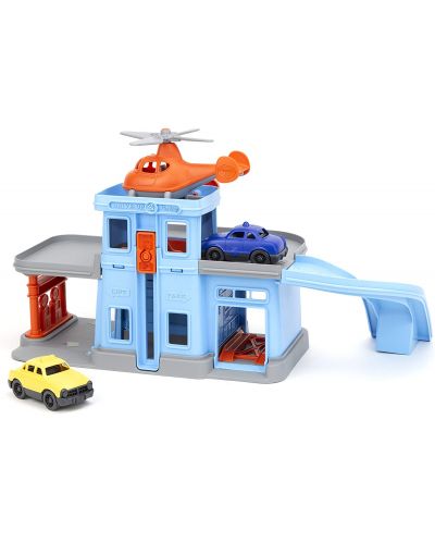 Jucarie pentru copii Green Toys - Parcare, cu masinute - 1