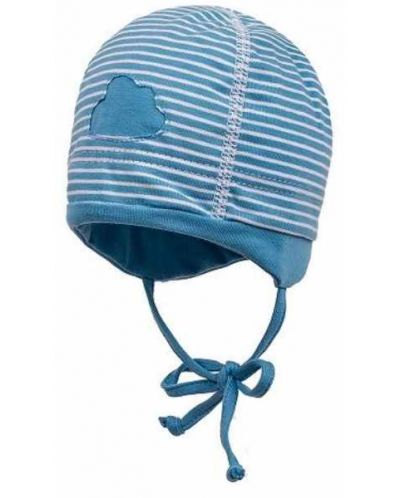 Pălărie de vară pentru copii Maximo - Albastru cu nori, 37 cm - 1
