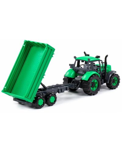 Jucărie Polesie Progress - Tractor de inerție cu remorcă - 5