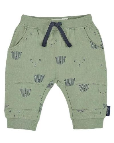 Pantaloni sport pentru copii Sterntaler - urs, 86 cm, 12-18 luni, verde - 1