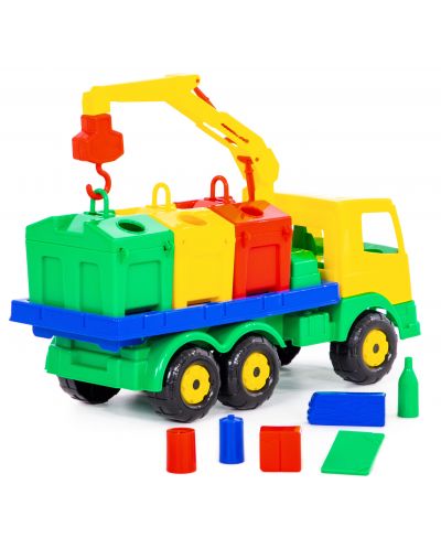 Jucărie pentru copii Polesie Toys - Camion de gunoi cu accesorii - 3