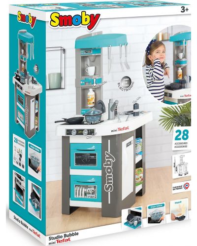 Smoby Kids Kitchen - Tefal Studio Bubble, 28 accesorii - 11