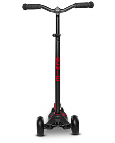 Scooter pentru copii Micro - Maxi Deluxe Pro, negru/roșu - 3