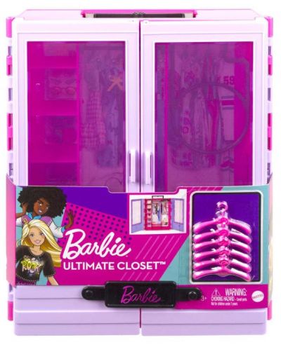 Jucărie Barbie - Dulap, violet  - 2