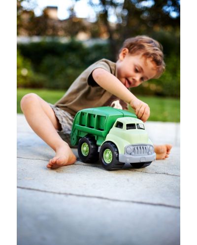 Jucarie de tras Green Toys - Camion de reciclare a deaeurilor	 - 5