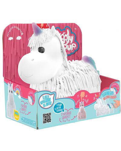 Eolo Toys Jiggly Pets - Unicorn Roschly cu sunete, alb - 1