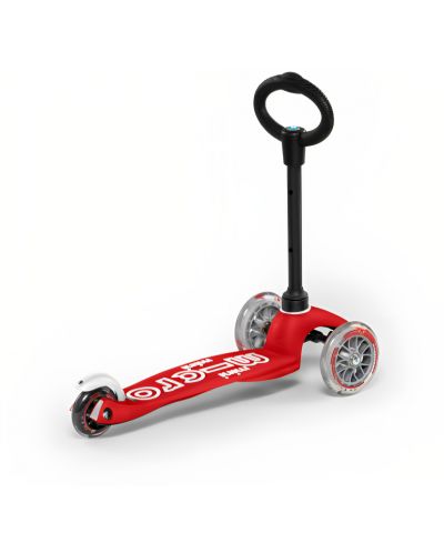 Scooter pentru copii 3 în 1 Micro - Mini Deluxe, Red - 6