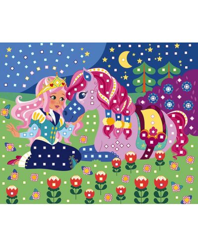 Mozaic pentru copii Janod - Ponei si unicorni - 6