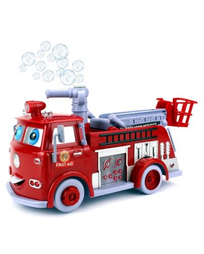 O jucărie de copii Raya Toys -Camion de pompieri cu bule de săpun - 3