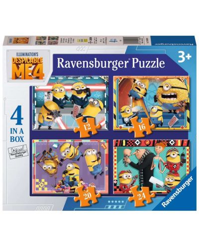 Puzzle pentru copii Ravensburger 4 în 1 - Despicable Me 4 - 1