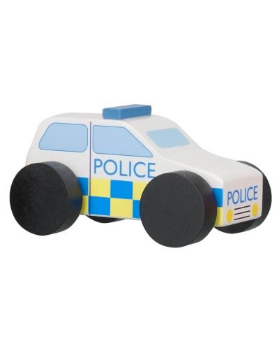 Jucărie pentru copii Orange Tree Toys - Mașină de poliție din lemn - 2