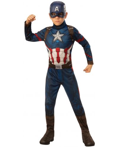 Costum de carnaval pentru copii Rubies - Avengers Captain America, mărimea L - 1