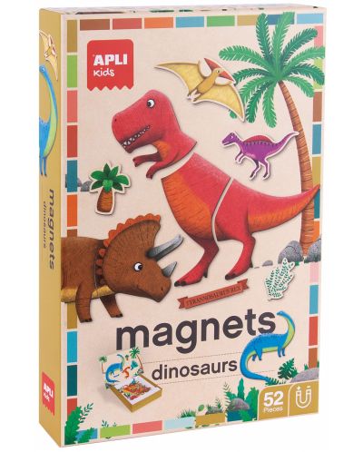 Joc magnetic pentru copii Apli - Dinozauri - 1