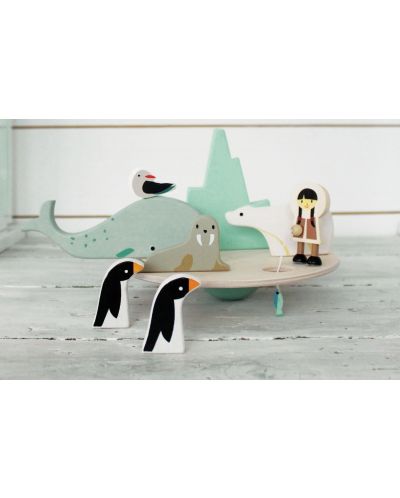Tender Leaf Toys - Joc de echilibru din lemn Polar Island  - 3