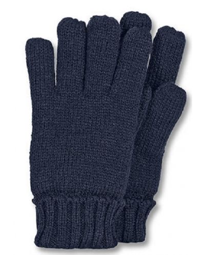 Mănuși tricotate pentru copii Sterntaler - 9-10 ani, albastru închis - 1