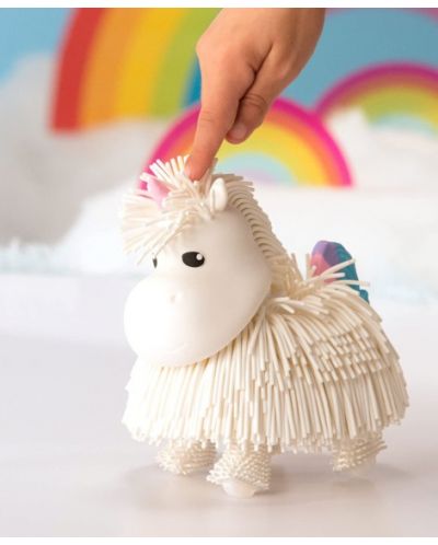 Eolo Toys Jiggly Pets - Unicorn Roschly cu sunete, alb - 5