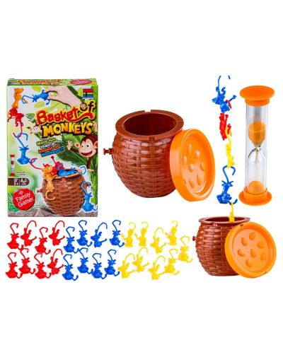 Joc de viteză pentru copii Kingso - Coș cu maimuțe - 3
