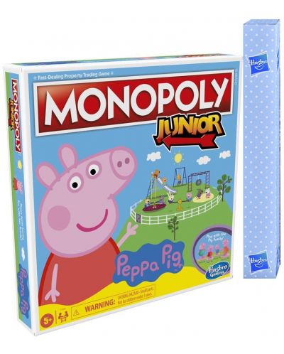Joc de societate pentru copii Hasbro Monopoly Junior - Peppa Pig - 2