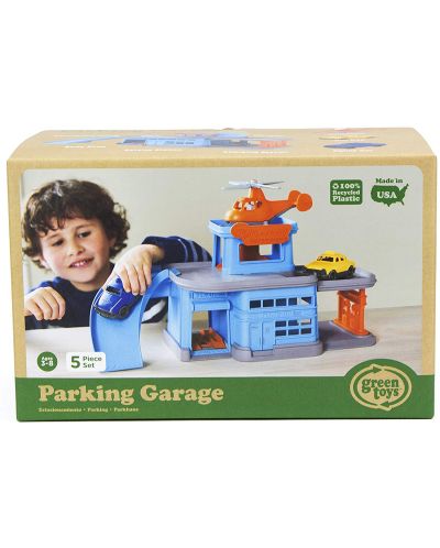 Jucarie pentru copii Green Toys - Parcare, cu masinute - 8