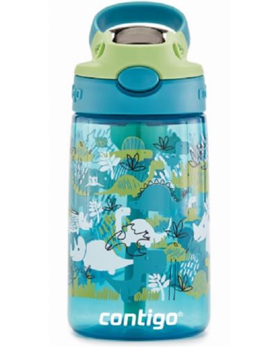 Sticla pentru copii Contigo Cleanable Dinoboy - 420 ml, albastra - 2