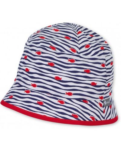 Pălărie de vară pentru copii cu protecție UV 50+ Sterntaler - Cu pești, 55 cm, 4-7 ani - 1