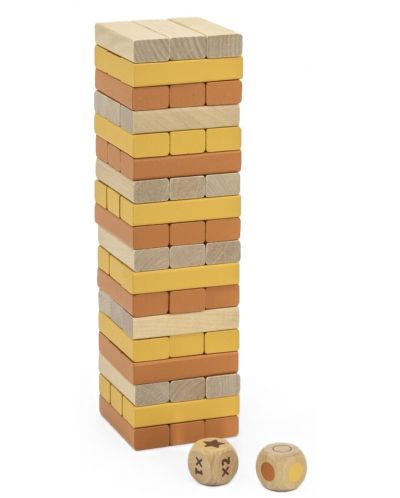 Joc pentru copii Viga Toys PolarB - Turnul Jenga cu zaruri - 2