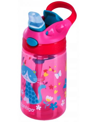 Sticlă de apa pentru copii Contigo Gizmo Flip - Pisică, 420 ml - 4
