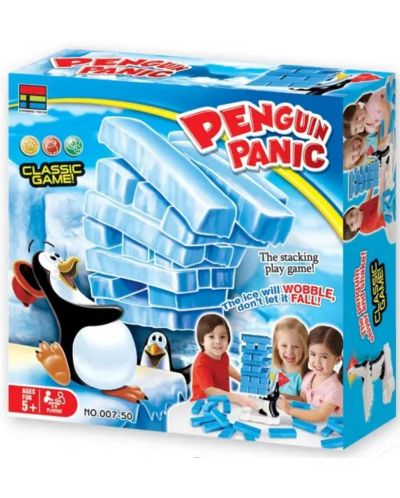 Joc pentru copii pentru echilibru Kingso - Jenga Panic Penguins - 1