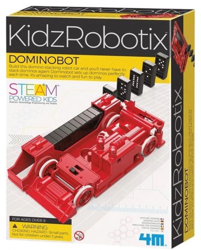 Jucărie de construcție  4M Kidz Labs - Dominobot - 1