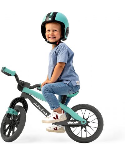Bicicletă de echilibru pentru copii Chillafish - BMXie Vroom, albastru deschis - 7