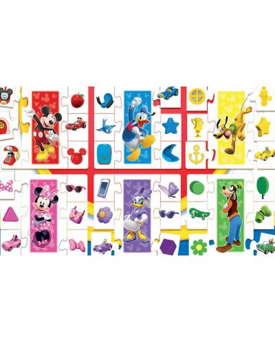 Educa 6 în 1 Puzzle pentru copii - Culori cu Mickey Mouse și prietenii săi  - 2