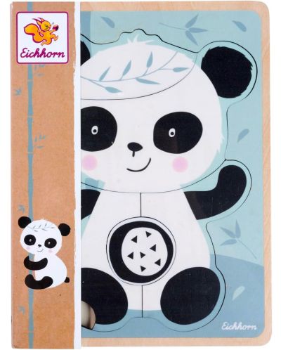Puzzle pentru copii Eichhorn - urs panda - 1