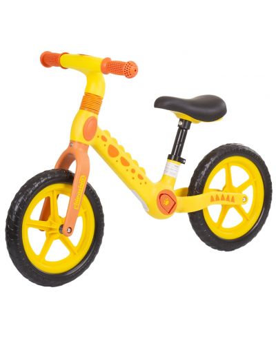 Bicicletă de echilibru pentru copii Chipolino - Dino, galben și portocale - 1