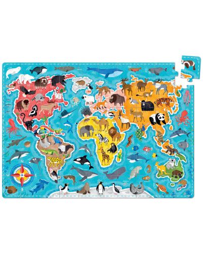 Puzzle pentru copii Banana Panda din 60 de piese - Animalele din lume - 2