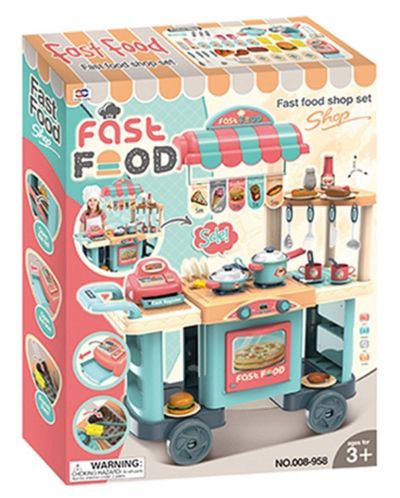 Jucarie pentru copii Ocie Fast Food - Stand pentru mancaruri rapide - 2