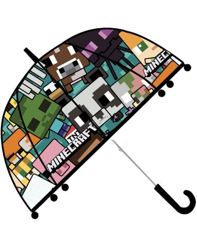 Umbrela pentru copii Kids Euroswan - Minecraft World, 45 cm - 1